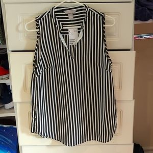 Sleeveless striped top